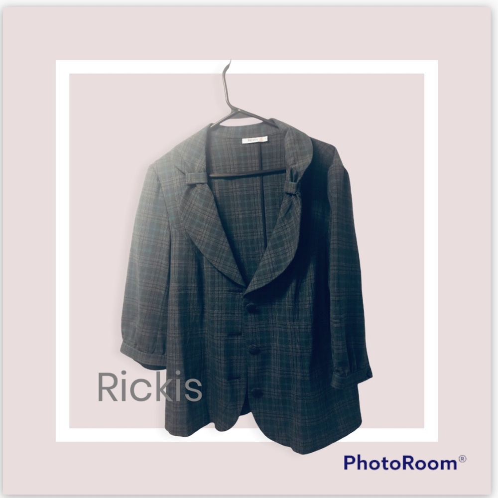 Rickis Plaid Checkered Blazer